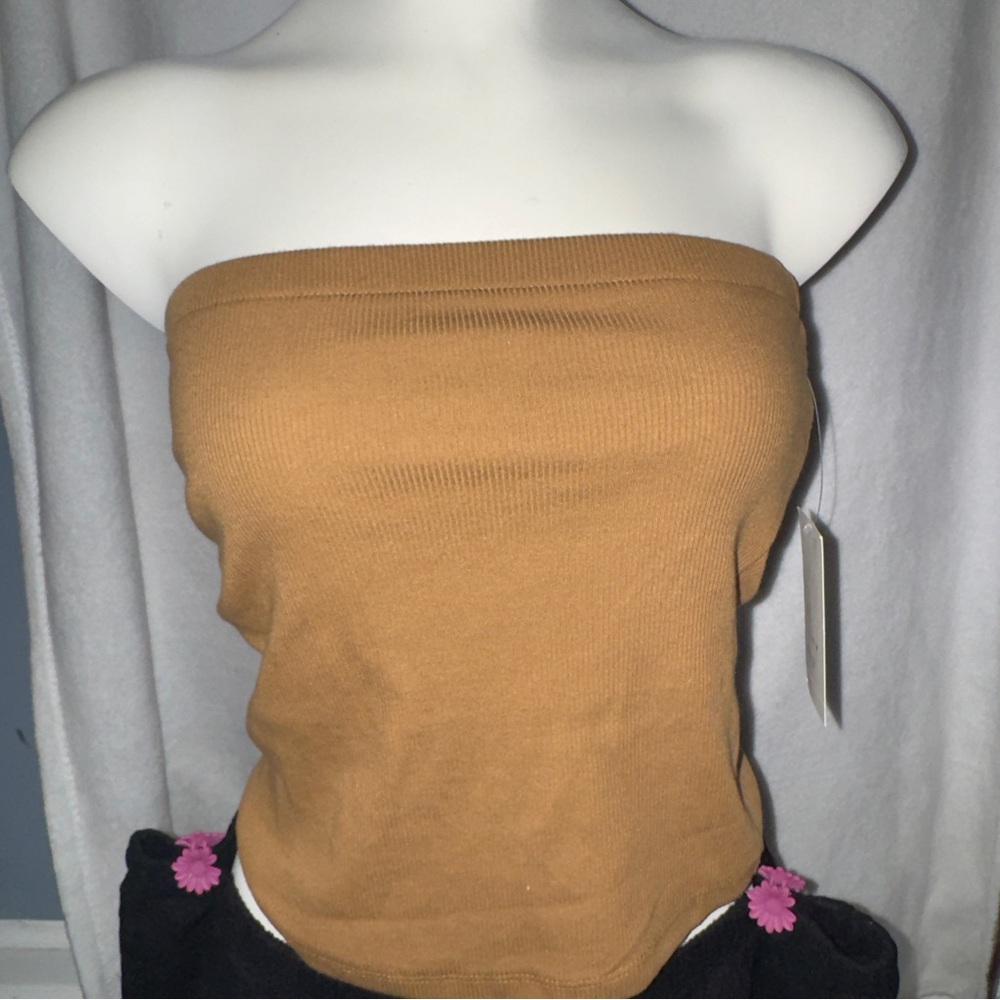 Women's Tan Tube Top NWT Size S